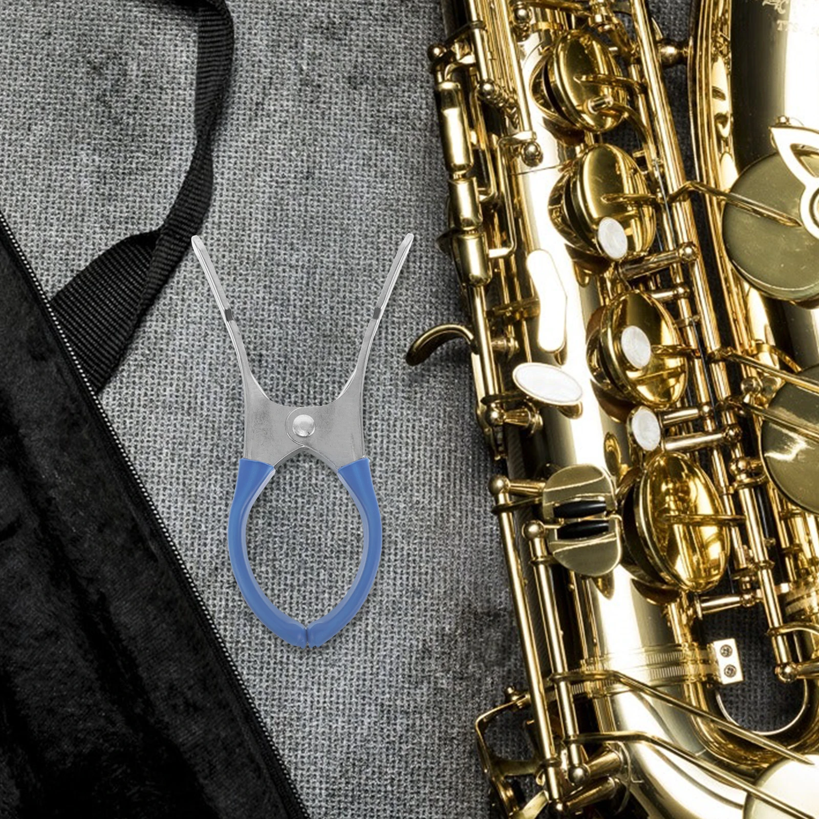

4Pcs Saxophone Pad Indentation Clip Durable Metal Plastic Key Repair Tool for Woodwind Instrument Maintenance Accessories