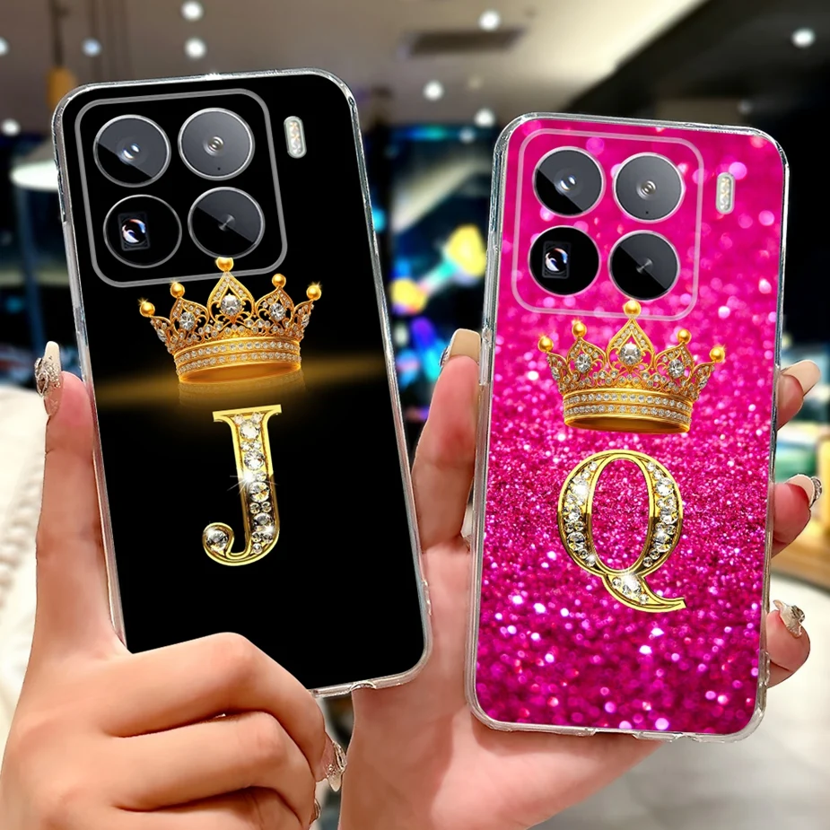 For Xiaomi 15 Case Mi 15 Pro New Luxury Letters Cover Soft Silicone Phone Case For Xiaomi 15 Pro Mi 15Pro Mi15 Back Cover Bumper