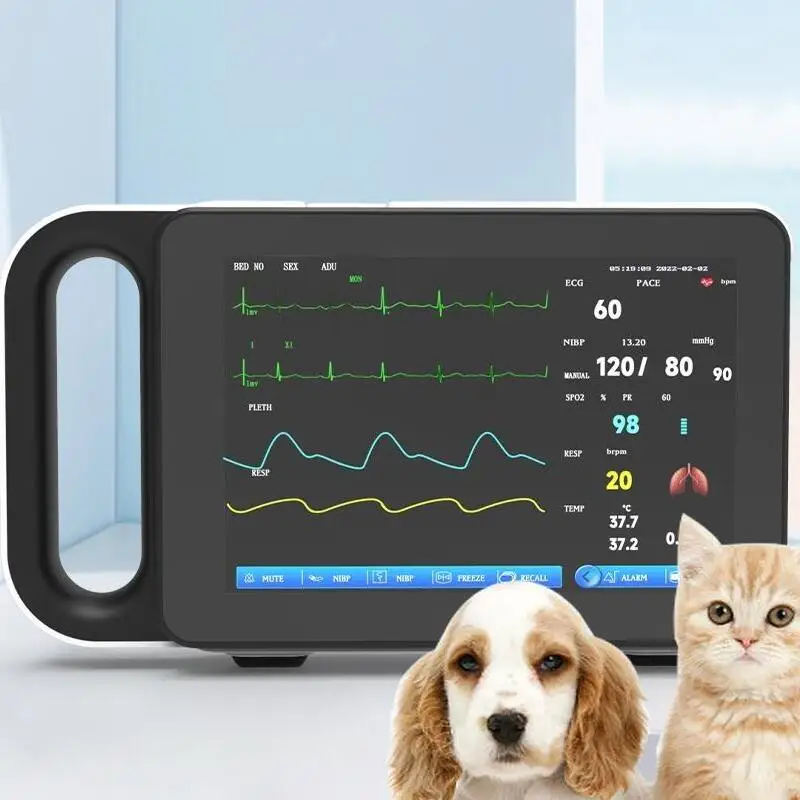 OliveVet Large and Small Livestock Pet Animal Monitoring System Equipment Vital Signs Patient Veterinary Multi-Parameter Monitor