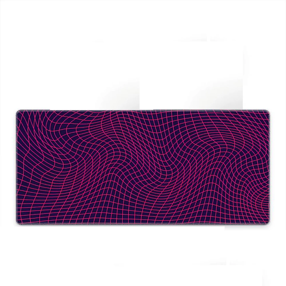 

Dark Purple 3D Line Art Texture Pattern Gaming Mouse Pad Laptop Keyboard Desk Mat Non-slip Base Suitable for Gamers and Office