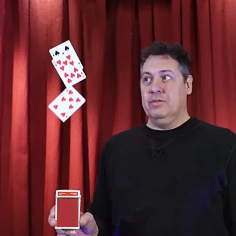 

Invisible Shooter Stage Magic Tricks Fit for Any Playing Card Case Card Magic Magia Magie Magicians Prop Accessory Gimmick