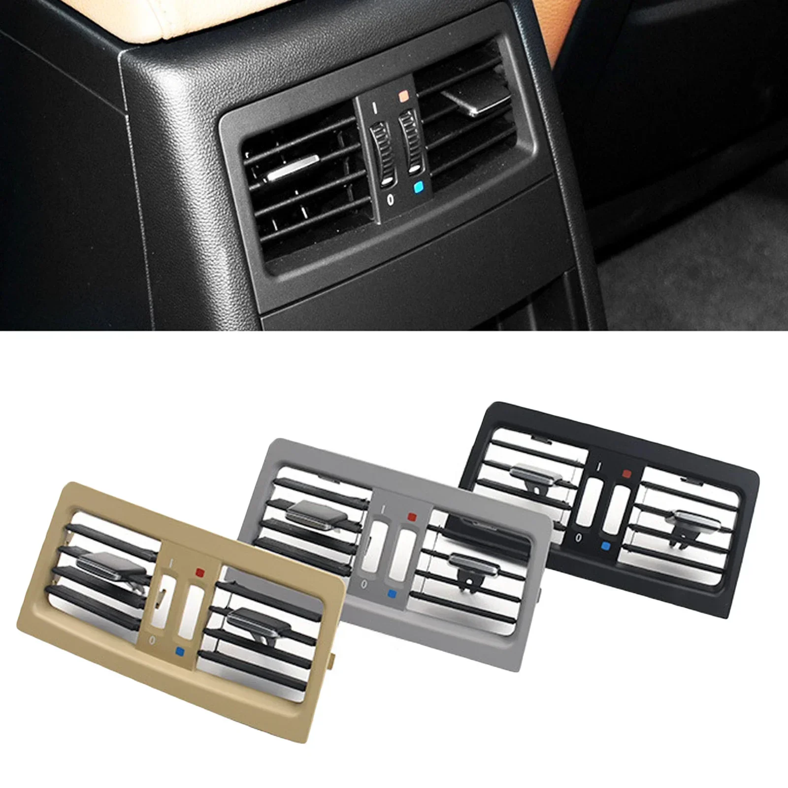 

For BMW 3 Series E90 For E91 335i 328i 318i 325i 330i 320i 2005-2012 Rear A/C Air Condition Vent Grille Air Vent Panel