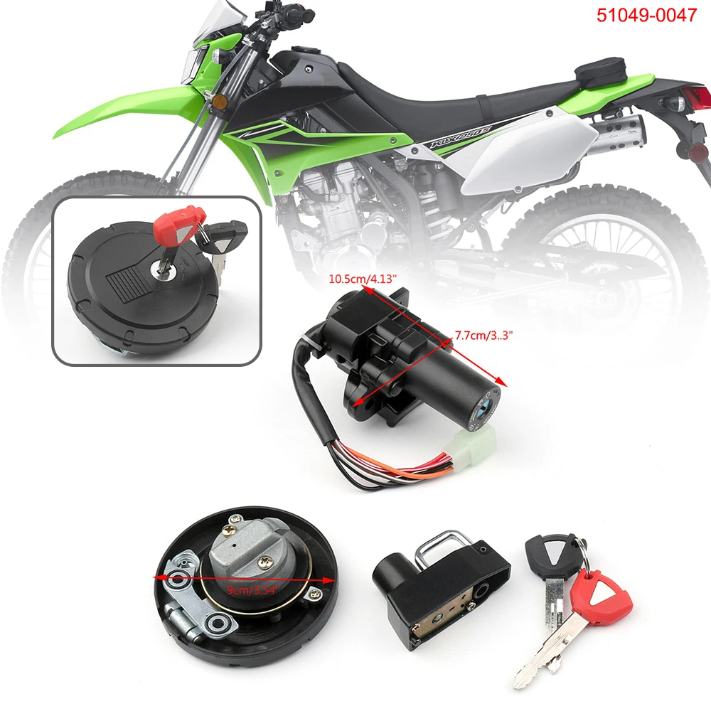 Motorcycle Accessories Ignition Switch Lock KEY For KAWASAKI ZX6R ZZR400 ZZR60 ZX9R ZX900 ZX7R ZX750 view 2