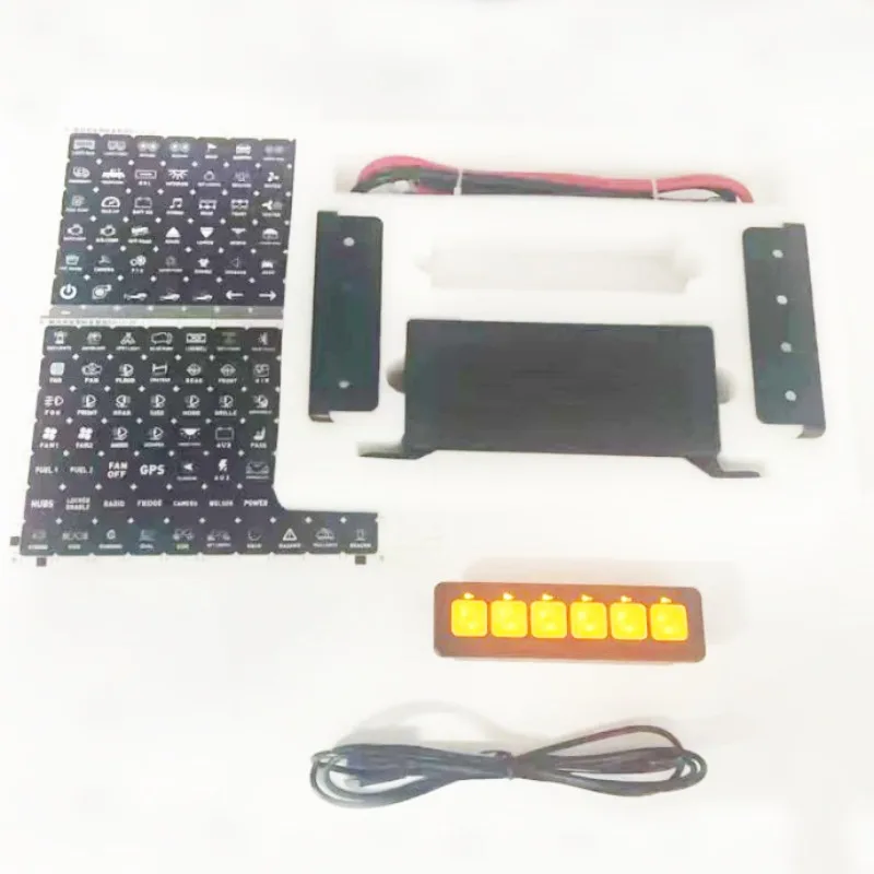 

4 Gang/6 Gang Relay Switch Assembly Led Lamp Touch Control Switch Controller Relays for Universal Cars Truck Boat UTV 4X4 4WD