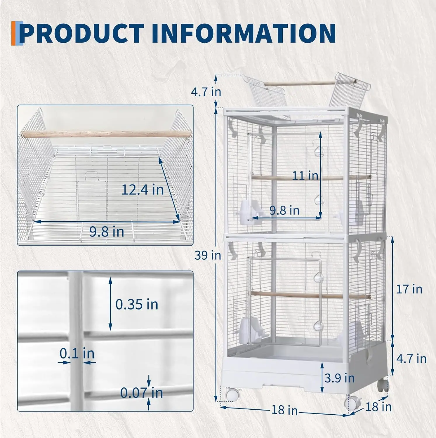 40-Inch Flight Bird Cage 5