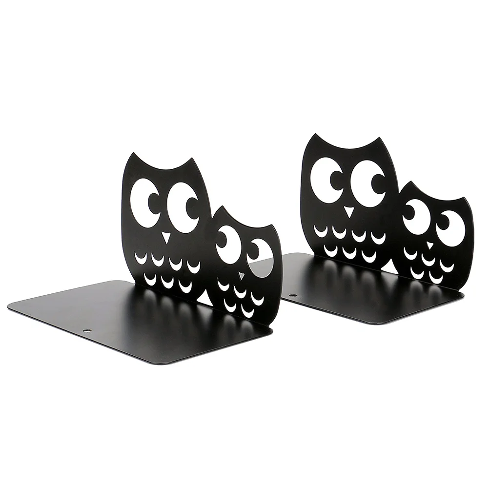 

Bookends Nonskid Decorative Art Bookends For Books Storage Organizer Home Office Study Room Black