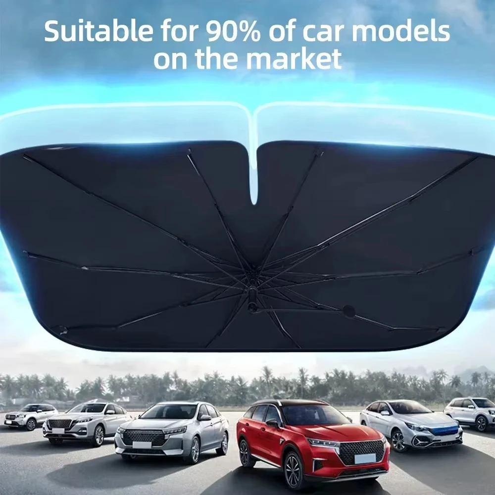 

Car Windshield Sunshade Umbrella Front Sun Shade Parasol Foldable Summer Protection Car Seat Heat Insulation Car Accessories