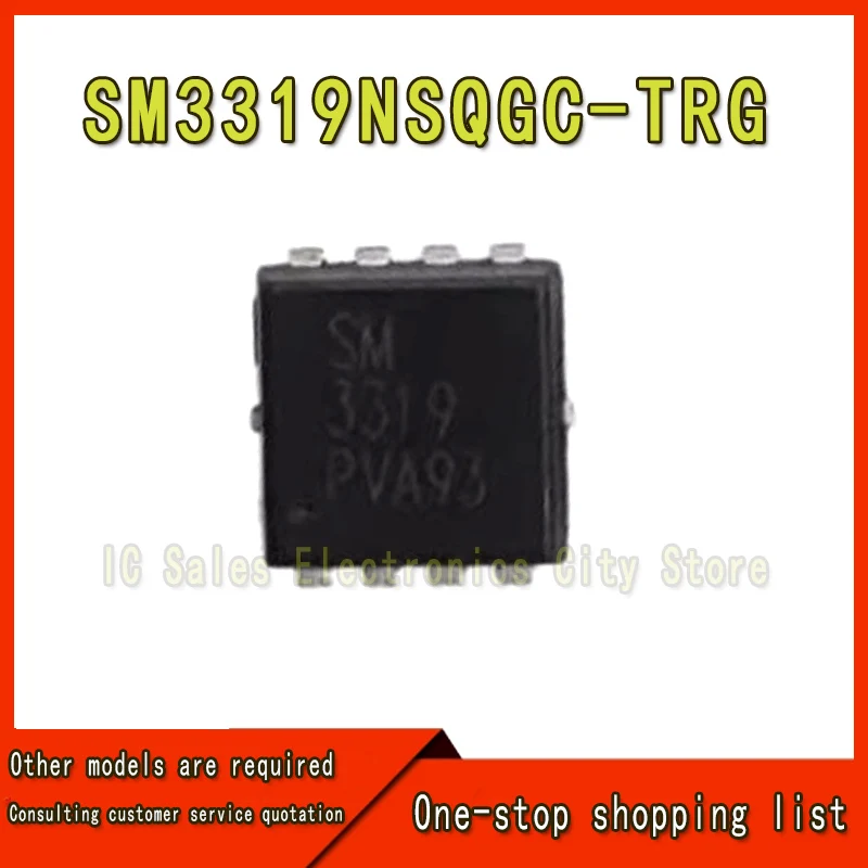 (5 Stuk) 100% Nieuwe 3319 Sm3319 Sm3319nsqgc Sm3319nsqac SM3319NSQGC-TRG QFN-8 Chipset