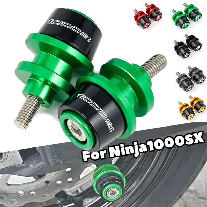 Ninja1000sx لكاواساكي نينجا 1000 SX نينجا 1000SX 2020 2021 20222 Swingarm بكرة المنزلق حامل مسامير دراجة نارية الملحقات