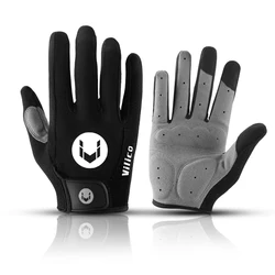 Guantes largos de dedo para ciclismo, antideslizantes, resistentes al desgaste, resistentes a los golpes, sensibles a la pantalla táctil, para motocicleta, Otoño e Invierno