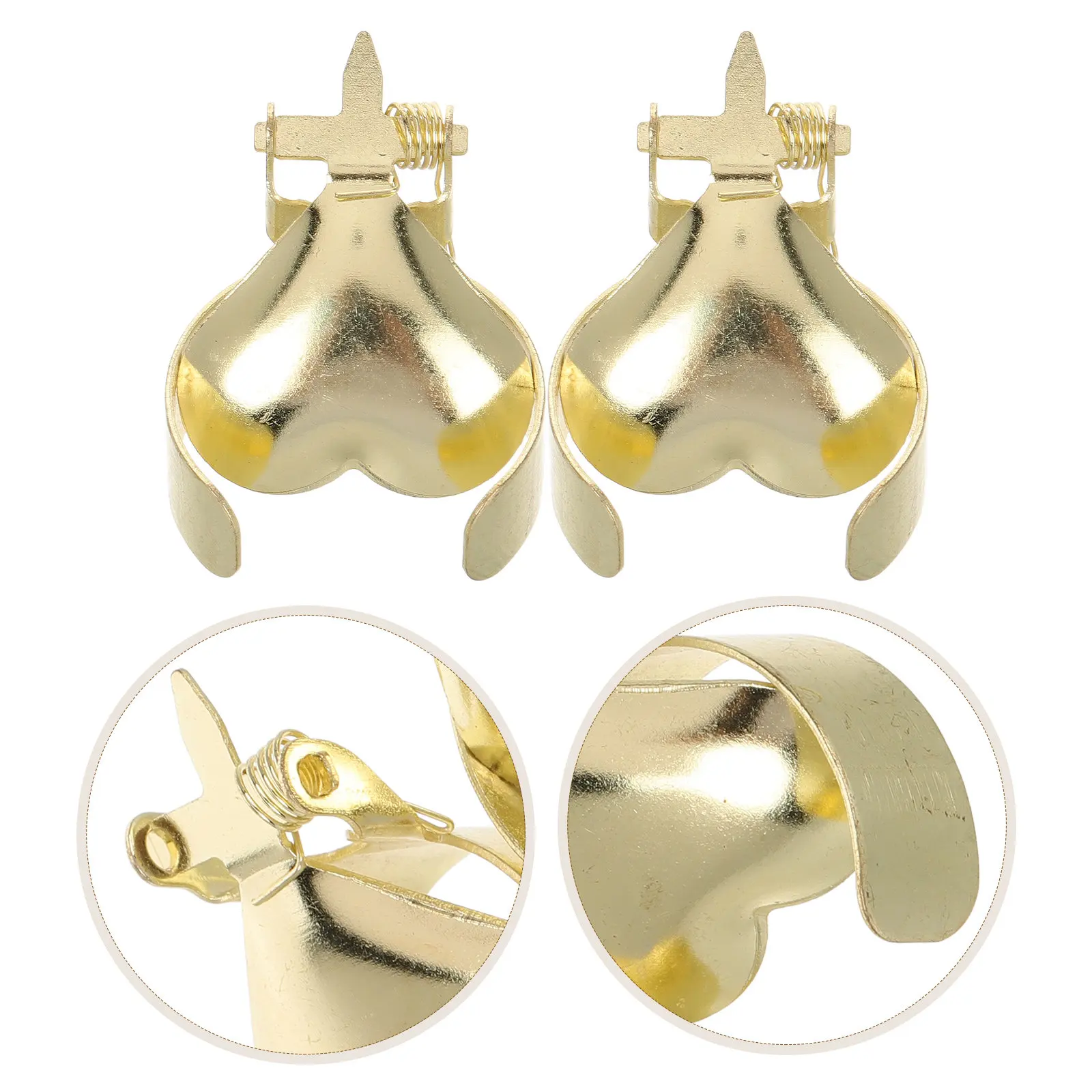 

2Pcs Delicate Heart Shape Metal Snuffer Reusable Flame Extinguisher for Small Big Scented Candles Tool