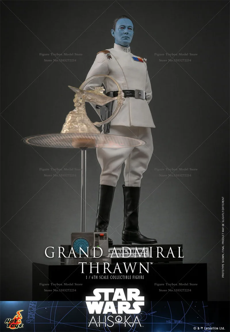 HOTTOYS HT 1/6 TMS116 Grand Admiral Thrawn Chiss Male Figurine Star Wars Original Delicate 12