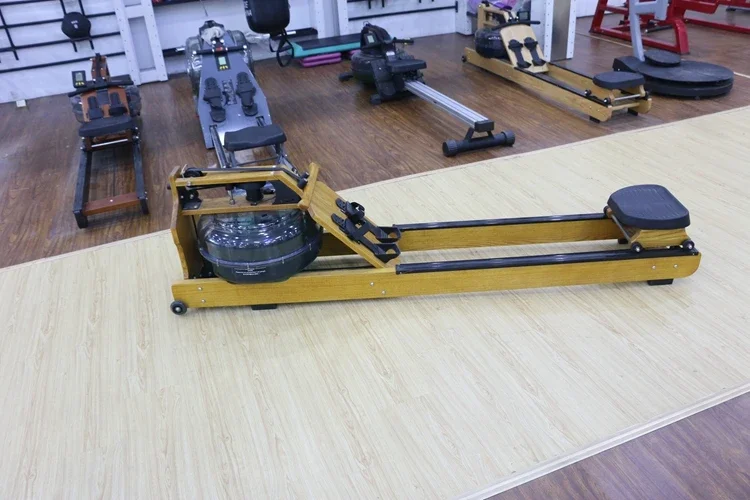 Fitness Special Exercise Wooden Rower Machine Multifunctional Training Device Equipment Water Rowing Machine