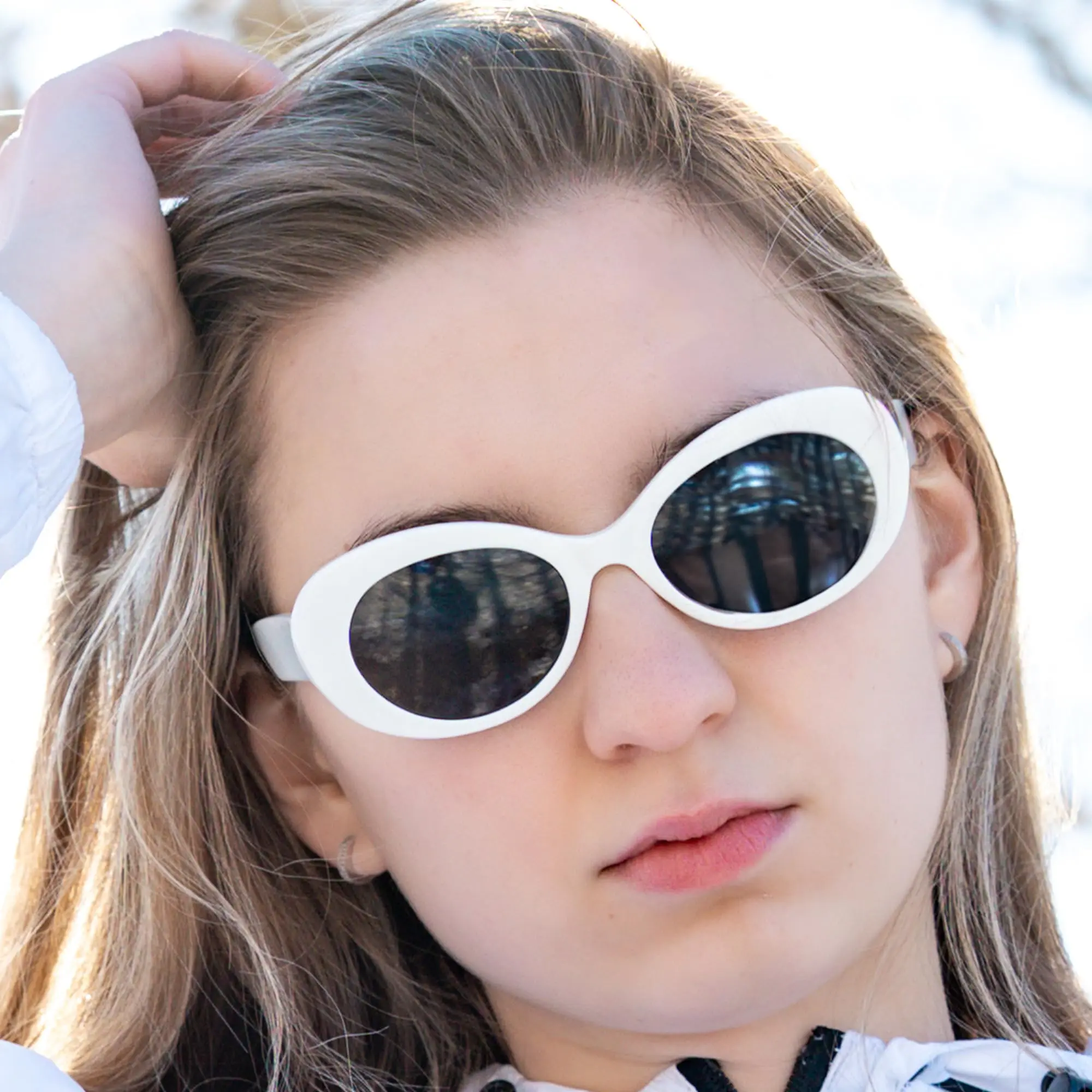 AIR EIGHT S Size Cat‑Eye Acetate Prescription Sunglasses for Women Polarized UV400 Progressive Lenses Stylish Holiday Eyewear