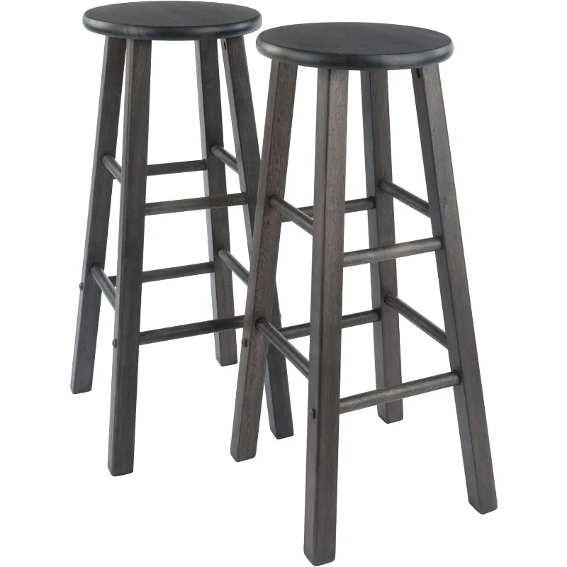 Wood Element Bar Stools, 2-Pc Set, Espresso, 29