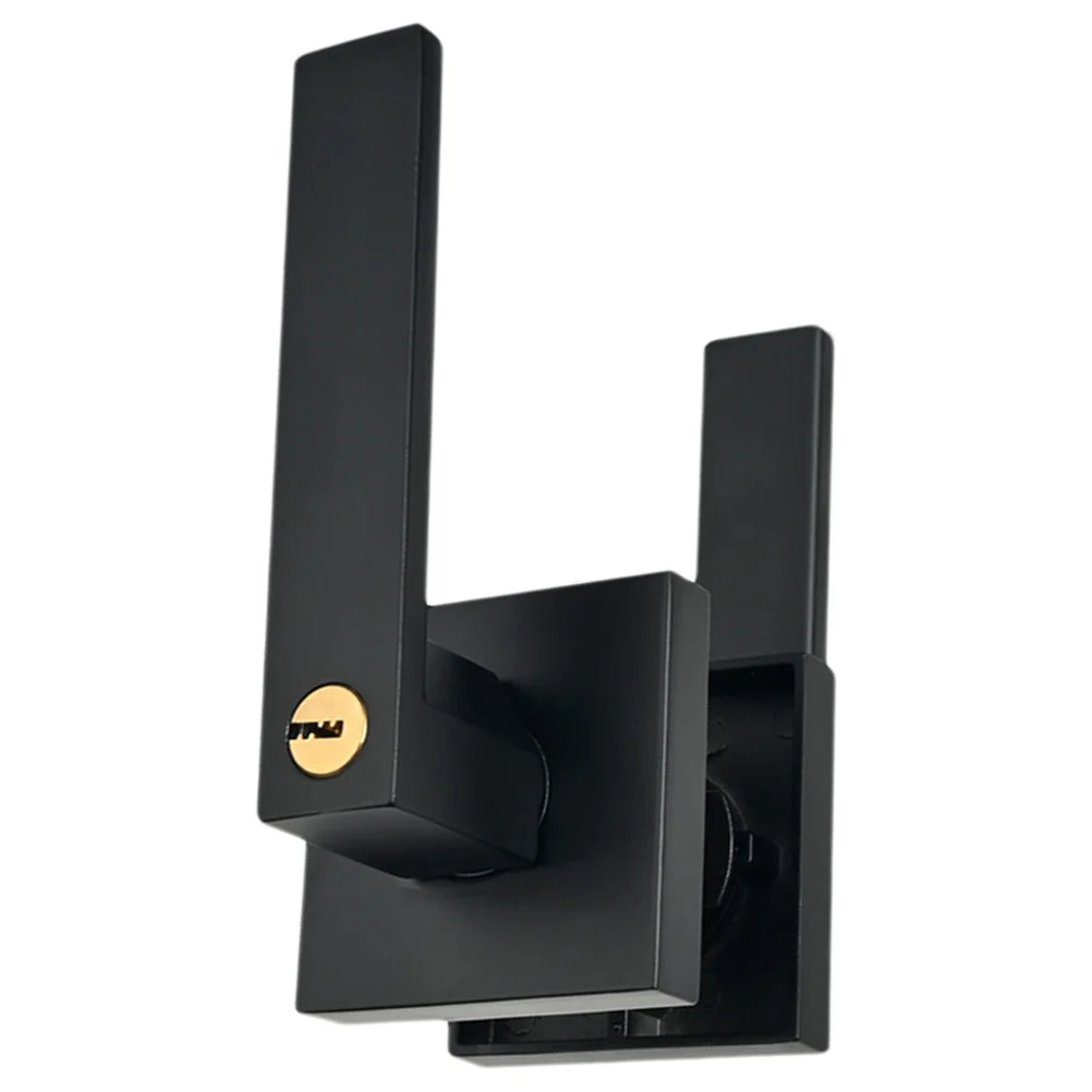 

1Set Durable Aluminum Alloy Door Lock Knob Matte Black Privacy Handle Heavy Duty Door Lock for Bedroom Bathroom Interior