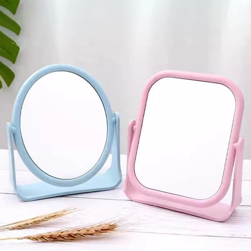 Salon Vanity Decorative Mirrors Cute Interior Minimalist Plastic Decorative Mirrors Pink Standing Espejos De Piso Home Furniture