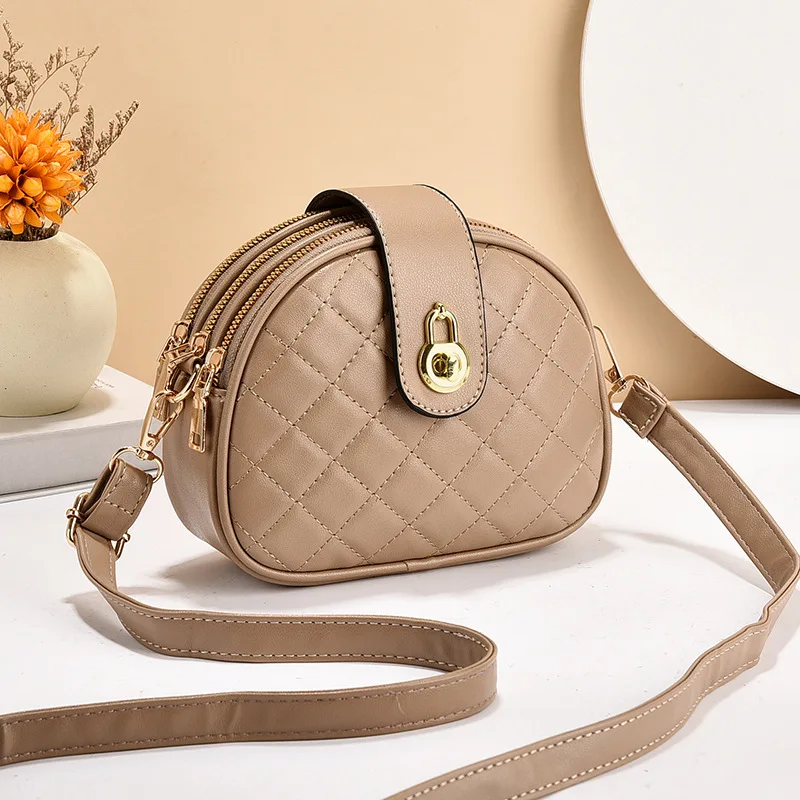 

Женская маленькая круглая сумка, новинка 2024, повседневная женская сумка через плечо, легкая универсальная сумка через плечо, модные женские сумки для покупок