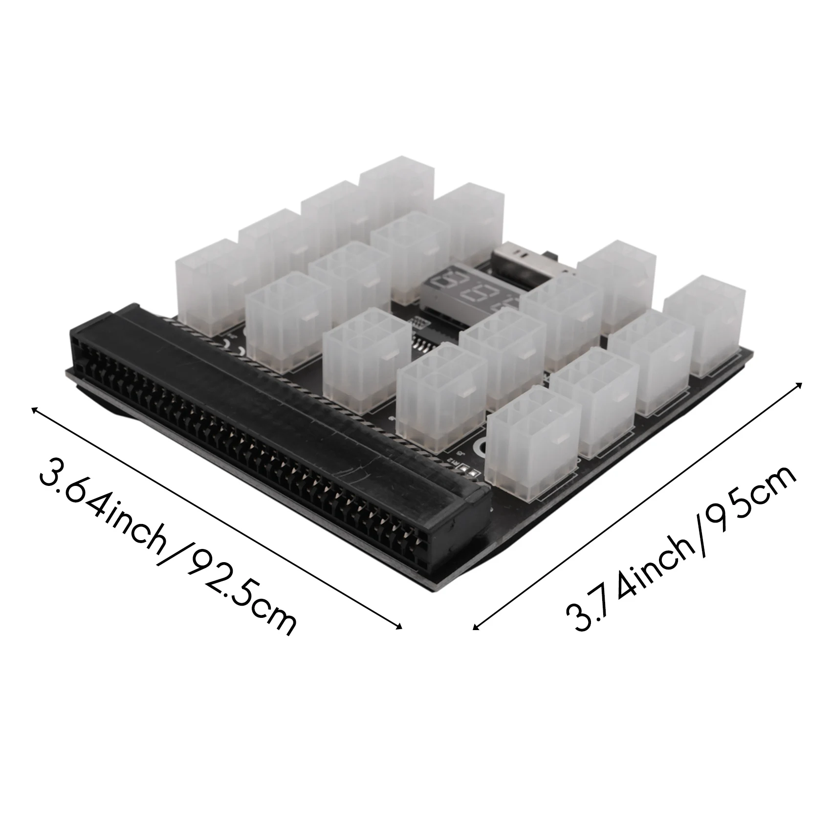LSJD Breakout Board 17 Port 6Pin LED Display Power Module Server Card Adapter for HP 1200W 750W PSU GPU Miner Mining BTC ETH