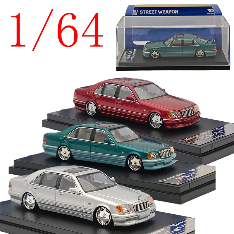 

SW Diecast 1/64 Scale Mercedes-Benz Alloy Model Cars Mercedes-Benz W140 S600 Play Vehicles Toys for Boys Gift Original Box