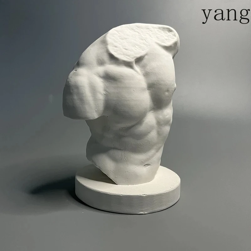 Bodybuilding Half Body Figures Plaster Statue Desk Decoration Ornaments Artwork Characters Sculpture Room Aesthetic Decor
