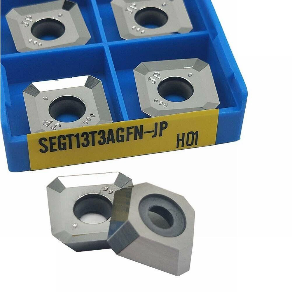 10pcs SEGT13T3AGFN-JP H01 เครื่องกลึงโลหะเครื่องตัดคาร์ไบด์แทรกสําหรับ Semi-fining Finishing Precision บดเครื่องมือ