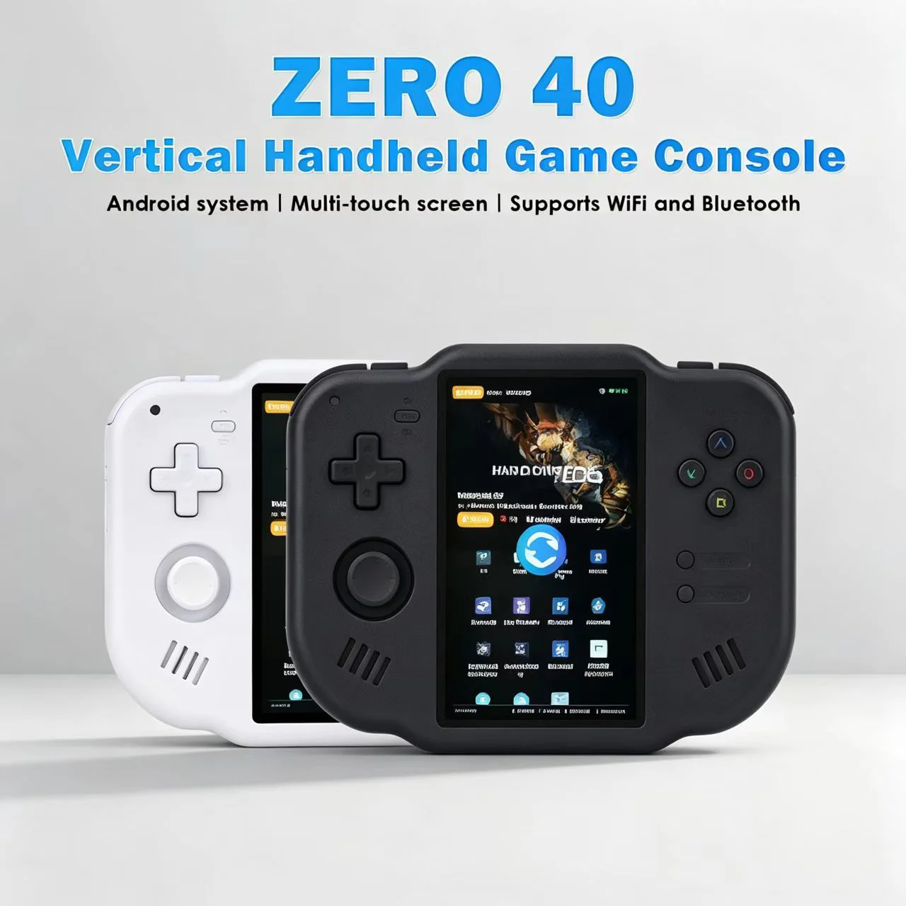 AMPOWN MINI ZERO 40 Touch Handheld Game Console,4 Inch 64‑Bit Android Mini Retro Classic Game Player