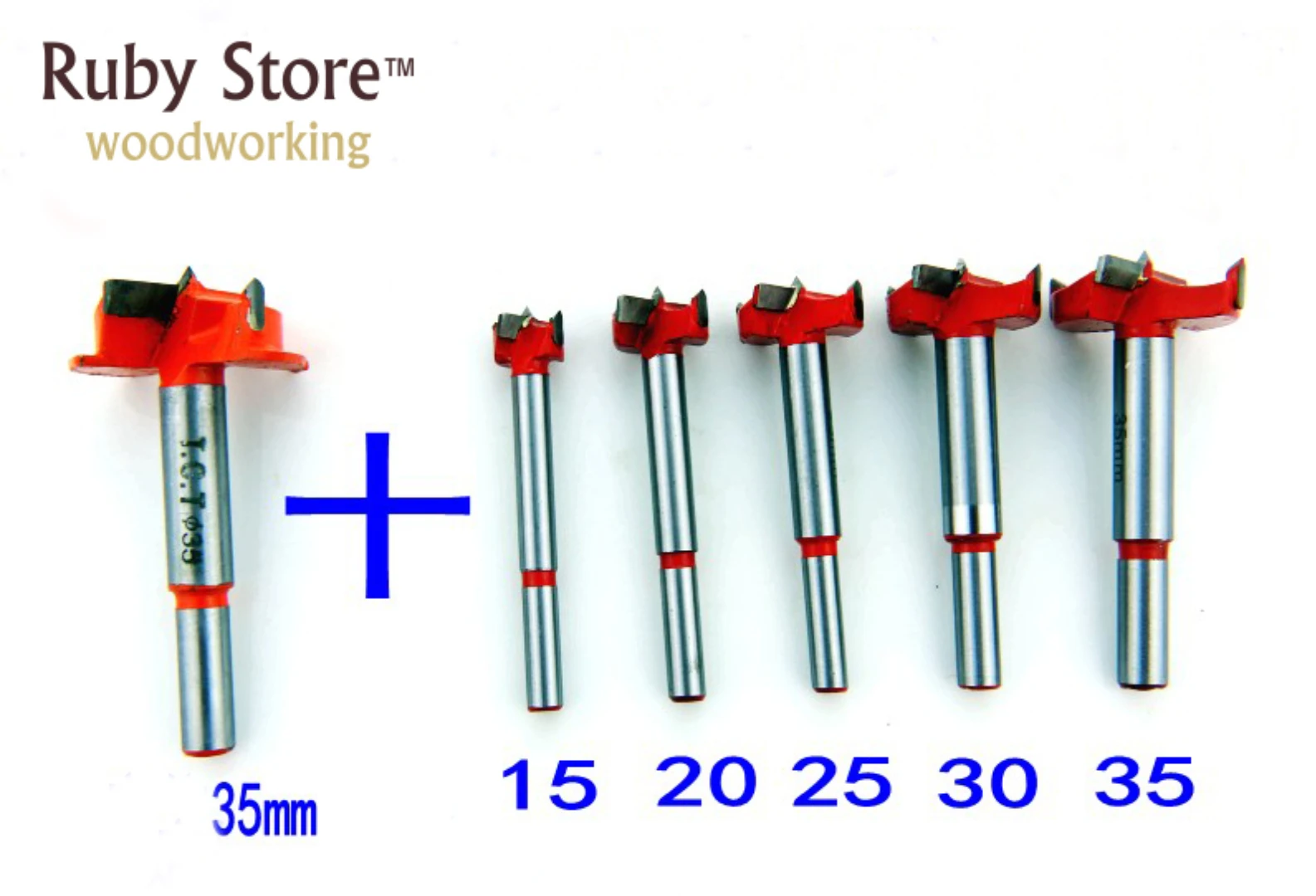 

1PC Quality 35mm Cutting Diameter Hinge Boring Forstner Bit+ 5PCS Set Frequently Used Bits Woodworking Drilling Tool