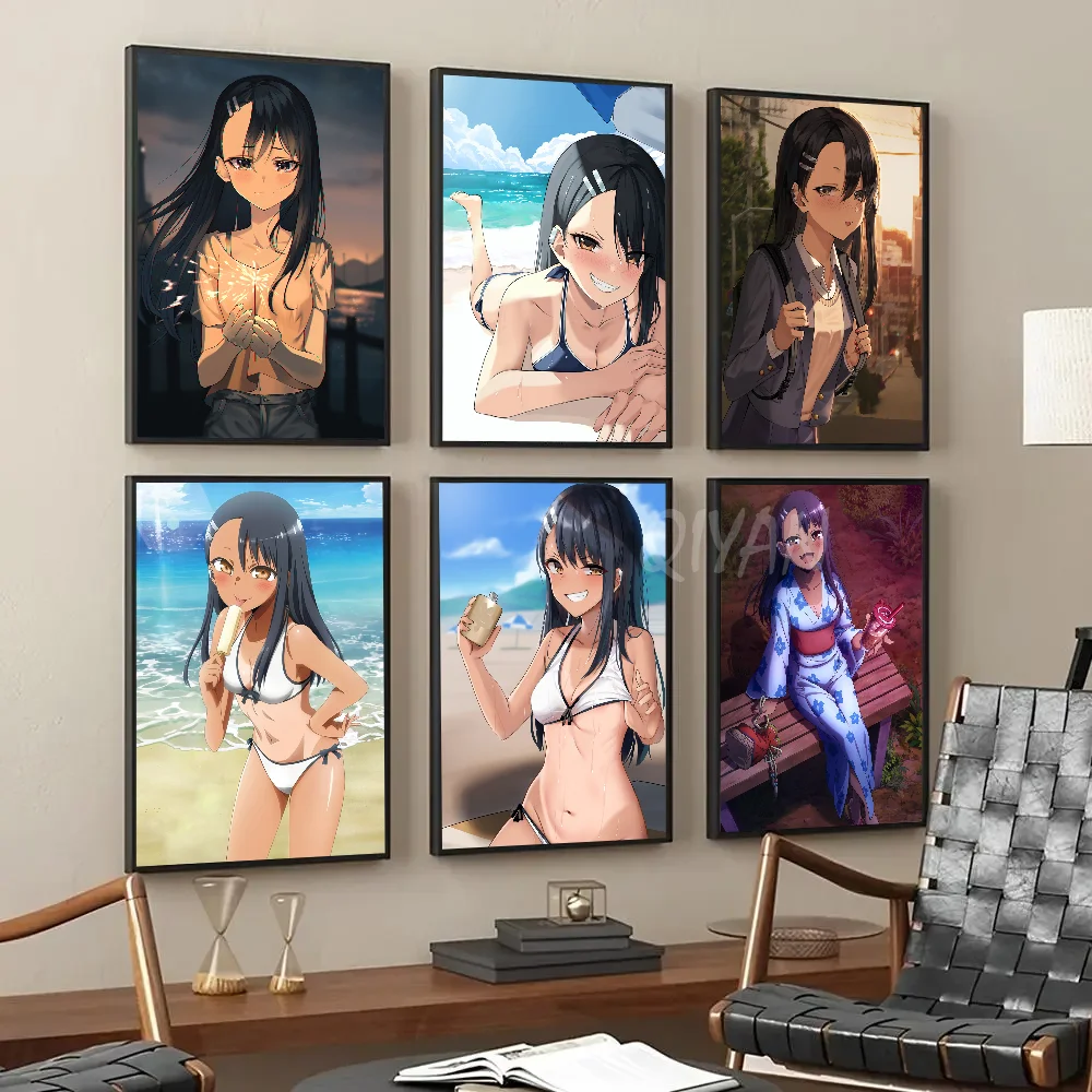 

Miss Nagatoro Anime Girl Poster Paper Print Home Living Room Bedroom Entrance Bar Restaurant Cafe Art Painting Decoration