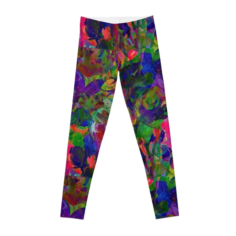 

Painted florals Leggings Tight fitting woman gym womans gym pants Womens Leggings