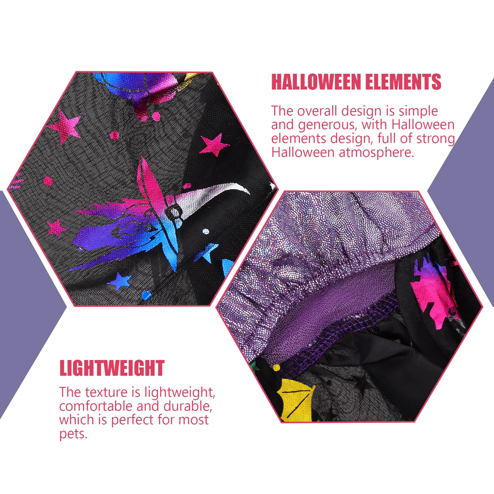 

Pet Dog Clothing Halloween Themed Comfortable Dress Party Polyester Apparel Cosplay