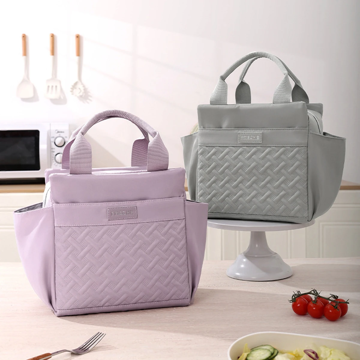 10L Large Capacity Insulation Student Lunch Bag Office Handheld Aluminum Foil Insulation Bag Fresh Keeping Refrigerated Ice Bag image 4