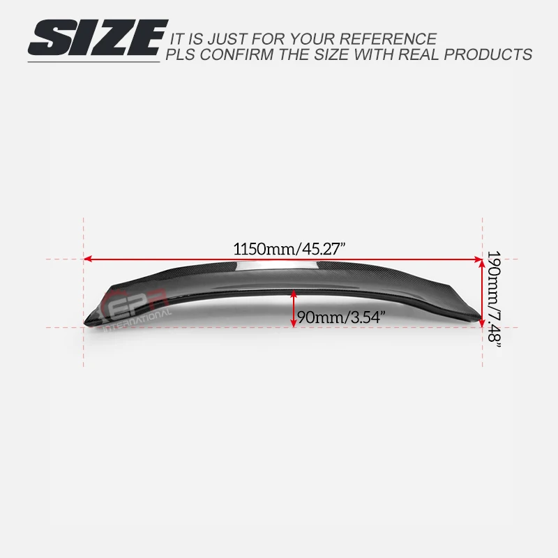 For Civic Type R FK2 2015-2017 EPA Style Carbon Fiber Rear Spoiler Blade Body Kit Tuning Part For FK2 Carbon Trunk Wing Racing