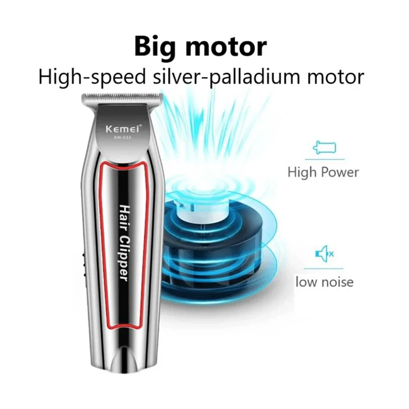 Kemei 032 Tagliacapelli Elettrico Toelettatura Parrucchiere Uomo Macchina per Taglio di Capelli Domestico Cordless Barba/Tagliacapelli Intagliare Clipper
