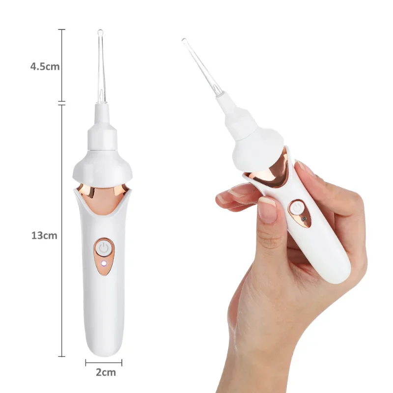 Electric Ear Cleaner with LED Light Ear Picking Safe Vibration Pain Free Ear Cleaner Remover Spiral Dig Wax Personal Care