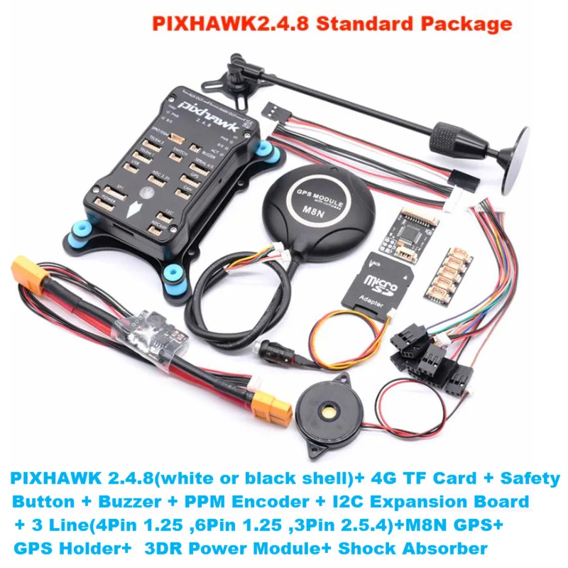 

Контроллер полета Pixhawk 2.4.8 + I2C + PPM + амортизация + кронштейн + многороторное фиксированное крыло M8N GPS