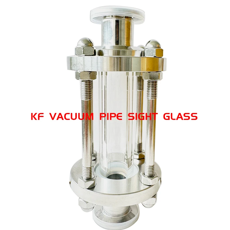 KF vacuum pipe sight glass vacuum sight glass 304 stainless steel vacuum furnace flange sight glass vacuum clamp