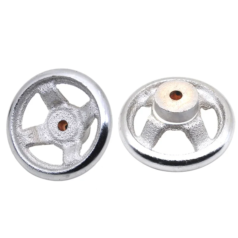 1pcs Iron Handwheel 3/4/5/6 Inch Chrome Plated Mechanical Handwheel  for Milling Machine Grinders Lathe Industrial Tools