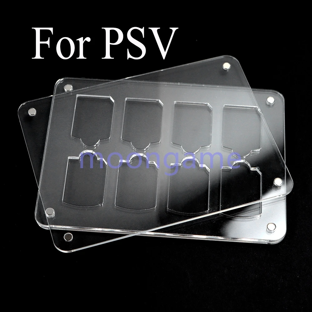 1 قطعة ل PSVITA PSV1000 PSV2000 الشفافية بطاقة الألعاب الاكريليك الحال بالنسبة PSV 1000 2000 عرض حالة تخزين قذيفة صندوق شفاف