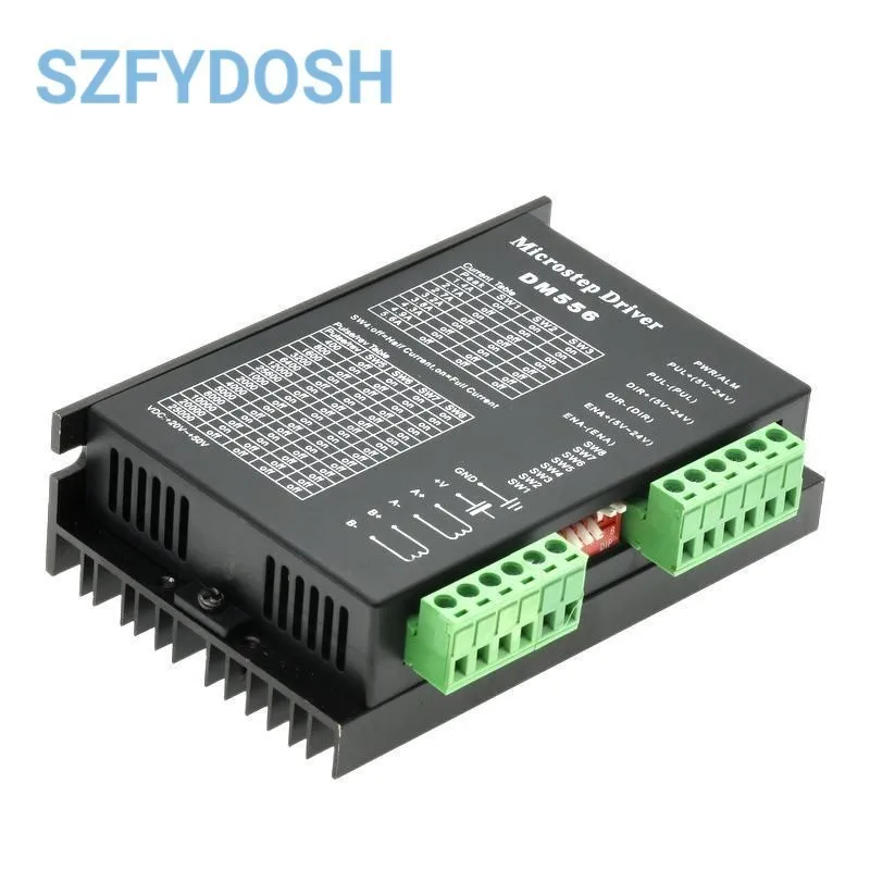 Imagem -03 - Digital Stepper Motor Driver Dm542 Dm556 Fase 4.0a 42 57 Controlador do Motor de Passo Nema17 Nema23 Nema34