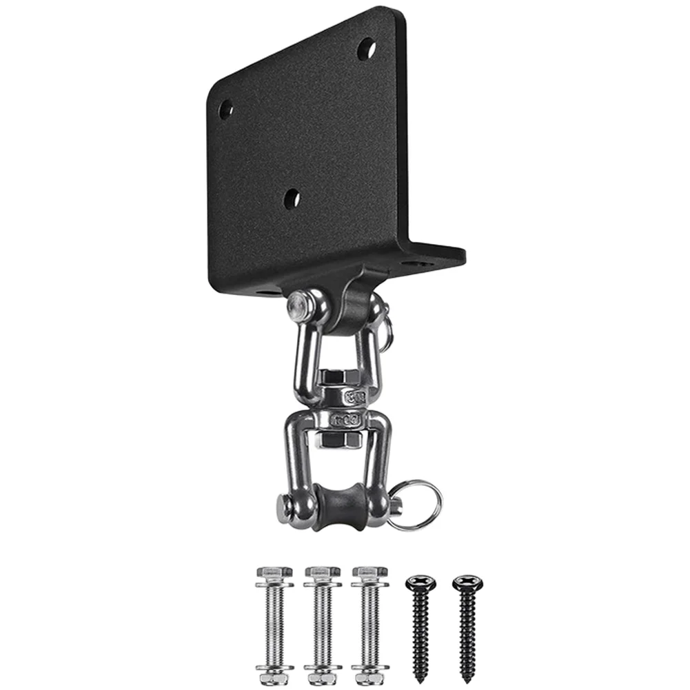 Carbon Steel Swivel Boxing Bag Hanger 360 Degree Rotation for Sandbag Stand Wall Mount Home Gym Garage 14x11x4cm