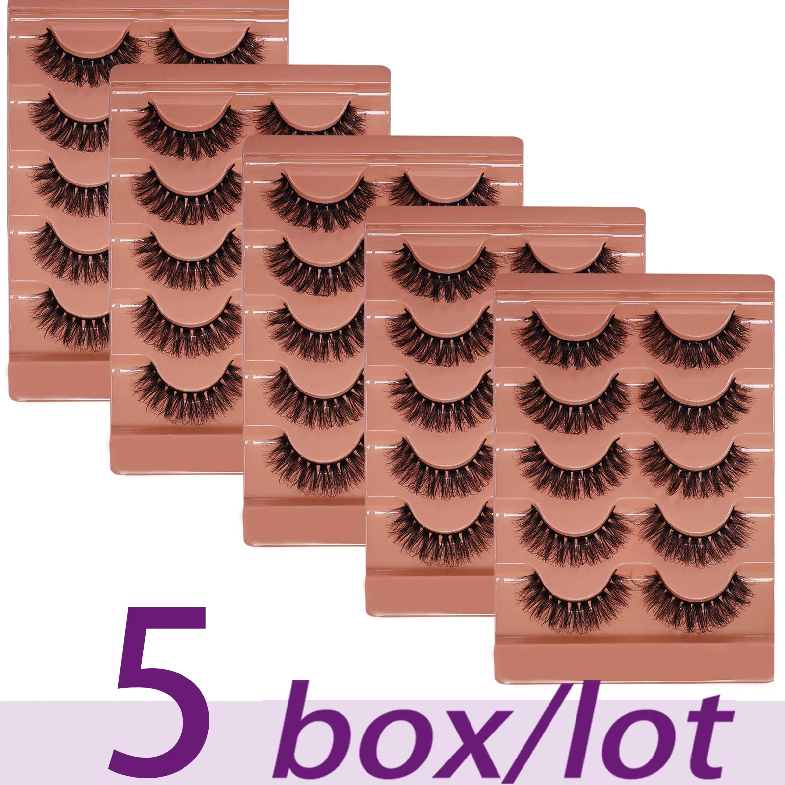 15 Paar/25 Paar flauschige falsche Wimpern, dicke und flauschige Wimpern, geeignet für dramatisches Augen-Make-up