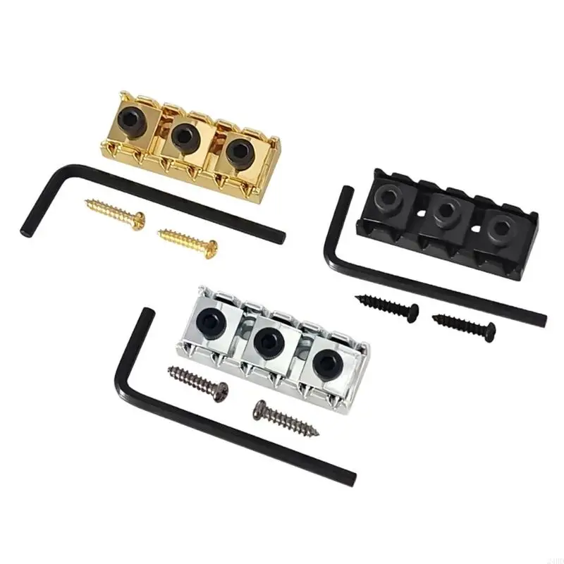 قفل جسر الجيتار الاحترافي من سبائك الزنك باللون الأسود والذهبي والفضي 24BD #4