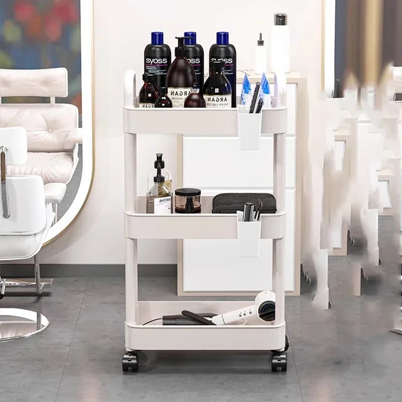 

Professional Beauty Salon Transparent Lash Cart Welding Trolley Aluminum Cart Rolling Elegant Rollwagen Hairdresser Lash Trolley