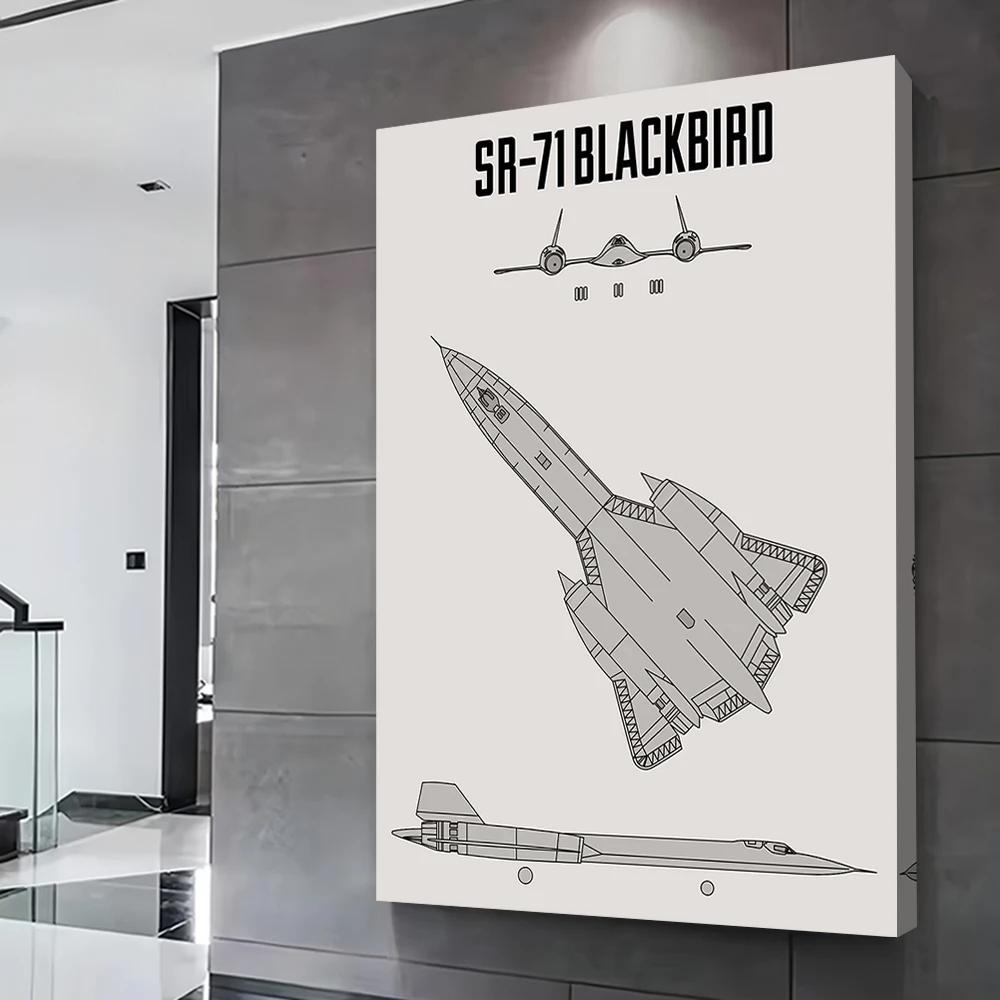 SR-71 بلاك بيرد طباعة ملصق تخصيص مطبوعة قماش اللوحة للصور جدار الفن الجمالية غرفة ديكور ديكورات المنزل