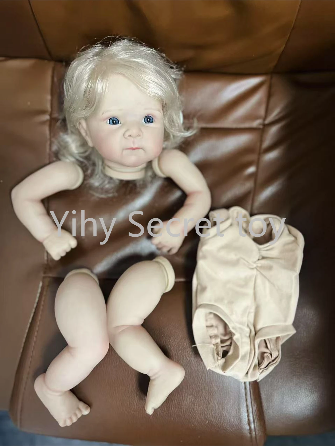 

18-дюймовый комплект куклы реборн Awake Bettie со светлыми волосами уже окрашенные детали куклы Окрашенная 3D-кожа с видимыми венами Имя на спине