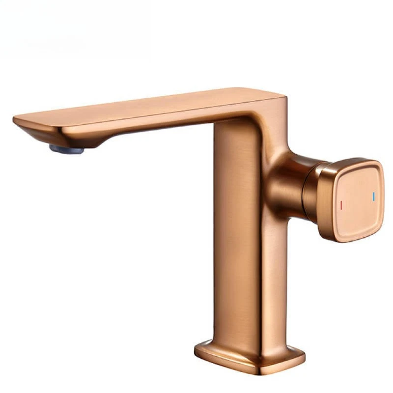 

All copper wash basin faucet rose gold wash basin hot and cold water multi-functional faucet