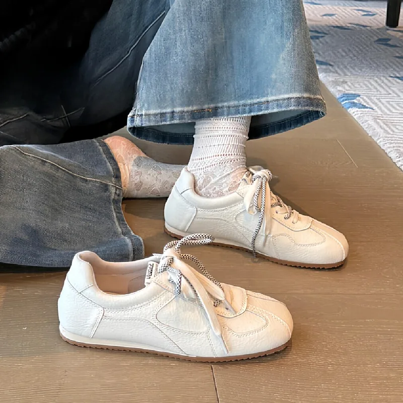 

Новинка 2025, женская модная распродажа, простая повседневная универсальная обувь, легкие спортивные кроссовки на плоской подошве Женская Обувь