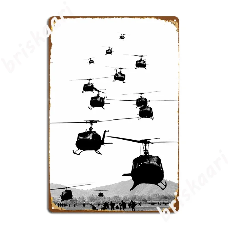 Uh1 Huey Helicopters Poster Metal Plaque Poster Create Create Wall Cave Printed Designing Tin Sign Poster