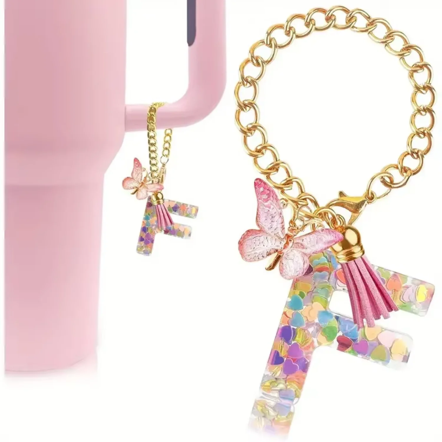 Pendant Key Chain  Initial Letter Metal Chain Key Tumbler  Pendant Decor Accessory Human cremation urn Pet urn for ashes Pet urn